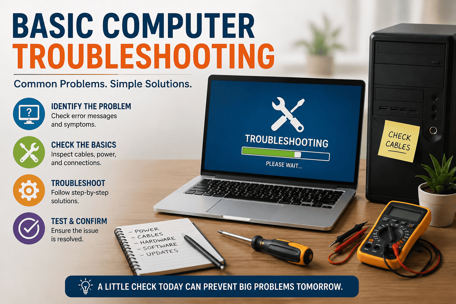 Basic Computer Troubleshooting: Common Problems and How to Fix Them