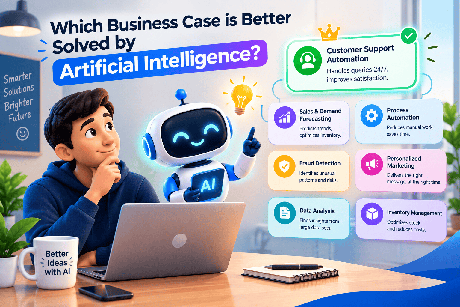 Which Business Case Is Better Solved by Artificial Intelligence?